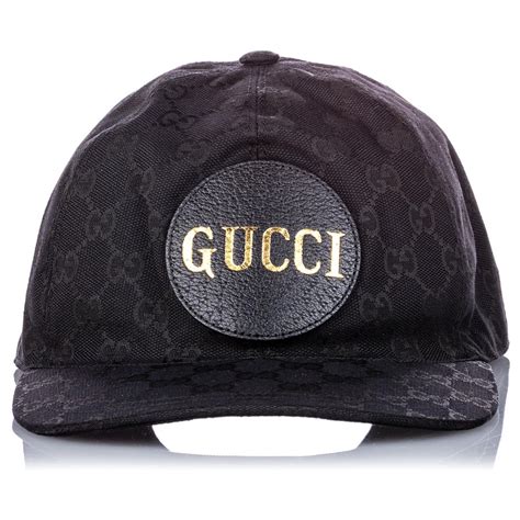 casquette gucci en toile gg noir|casquette gucci homme luxe.